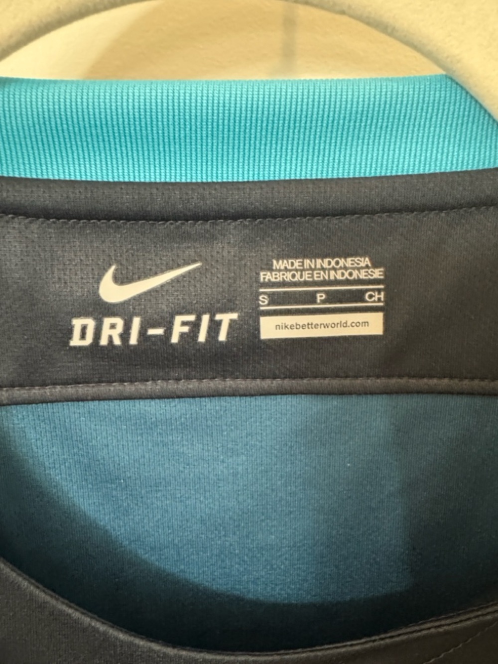 Nike Manchester City Etihad Futbol/ Soccer Away Jersey - Navy & Teal - Picture 5 of 10